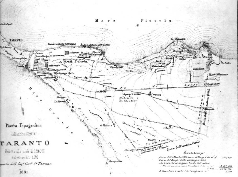 1881 Pianta topografica del Borgo1