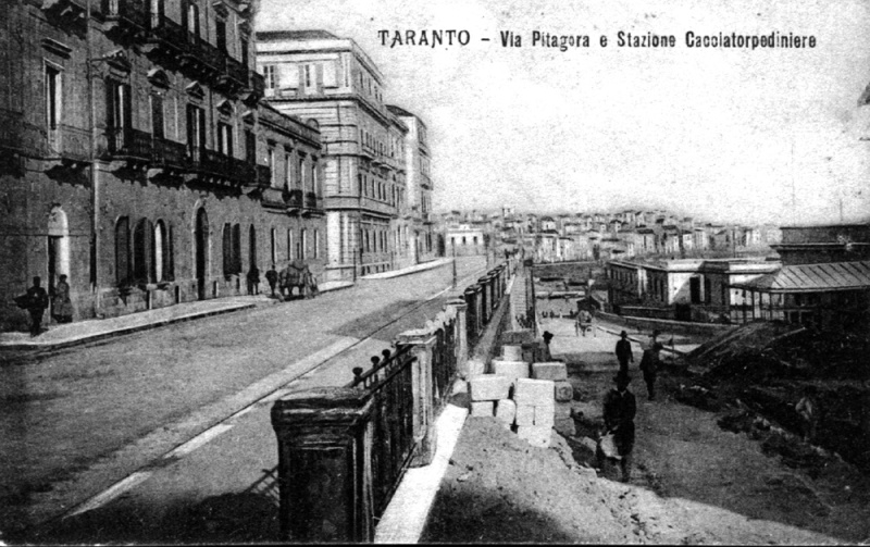 1908 Via Roma e Stazione Cacciatorpediniere